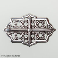 Koppelschließe mit Kreuz und filigranen...