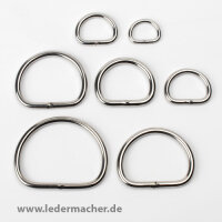 D-Ring - Edelstahl - verschweißt