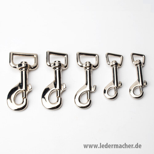 Federkarabiner - eckiger Durchlass