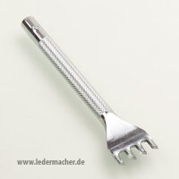Schlageisen für  Flechtlöcher - 4 Zähne -...