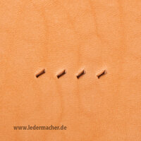 Schlageisen für  Flechtlöcher - 4 Zähne -...