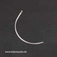 gebogene Ledernadel / Schuhmachernadel - 50 mm - kurzes...