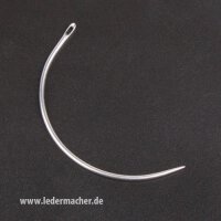gebogene Ledernadel / Schuhmachernadel - 75 mm kurzes...