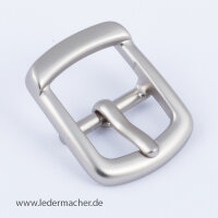 Schnalle 20 mm - silberfarben matt