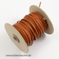 Känguru Flechtband, cognac - Meterware, 3 mm