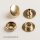 Druckknopf mit Ringfeder - 12,5 mm - messingfarben