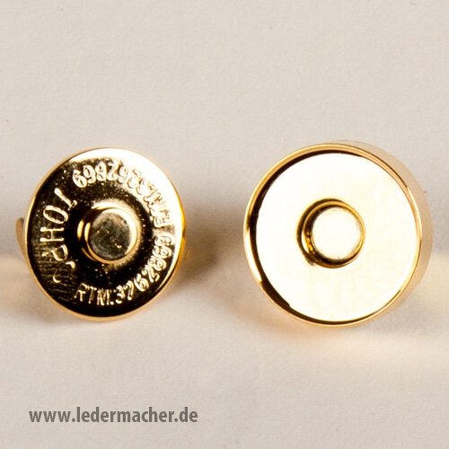 Magnetverschluß - goldfarben - 20 mm